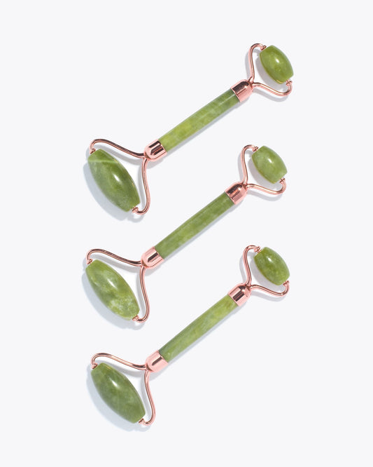 ISLAND JADE Rose Gold Gemstone Facial Roller